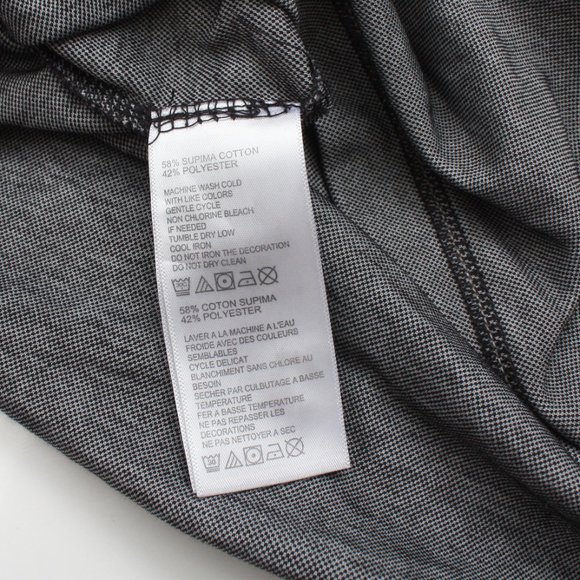 Tommy Bahama Men's Short Sleeve Polo Shirt Supima Cotton XLTG Dark Gray - Picture 8 of 9